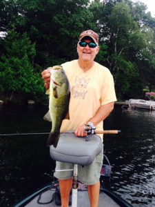 Chip largemouth on Tomahawk Lake